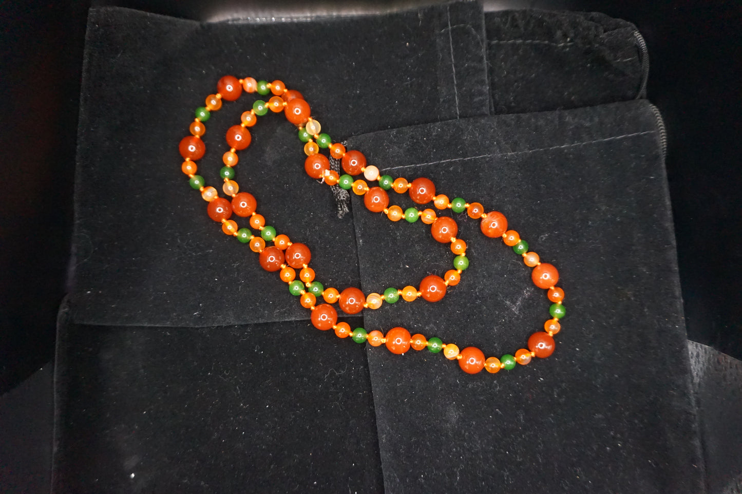 Multi Colored Agate Beaded 28in Necklace