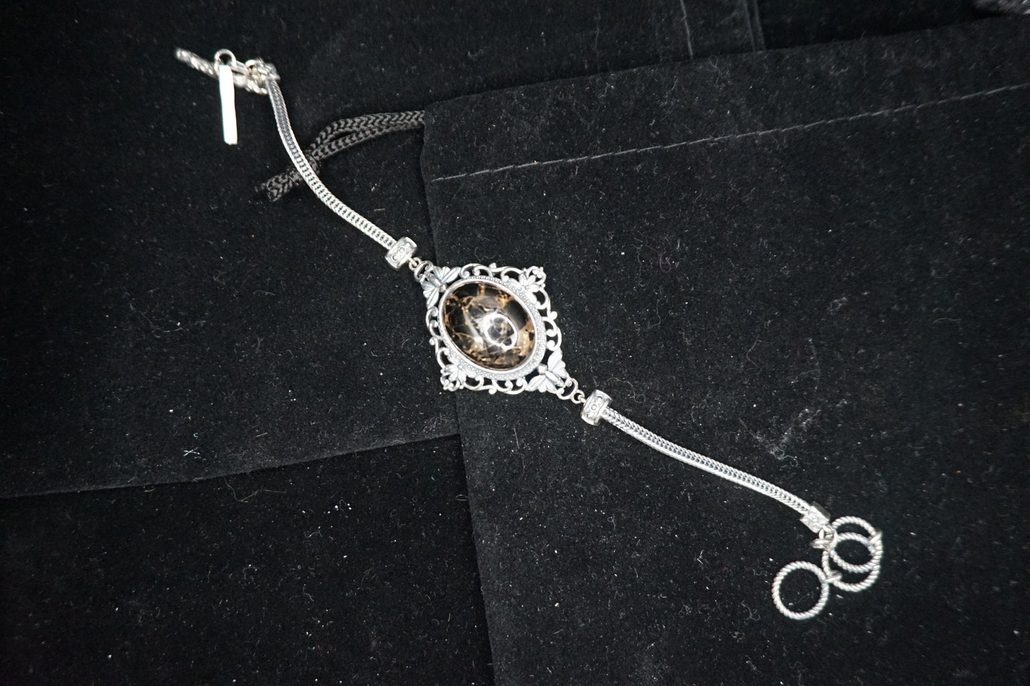 Artisan Crafted Silver Shungite Bracelet
