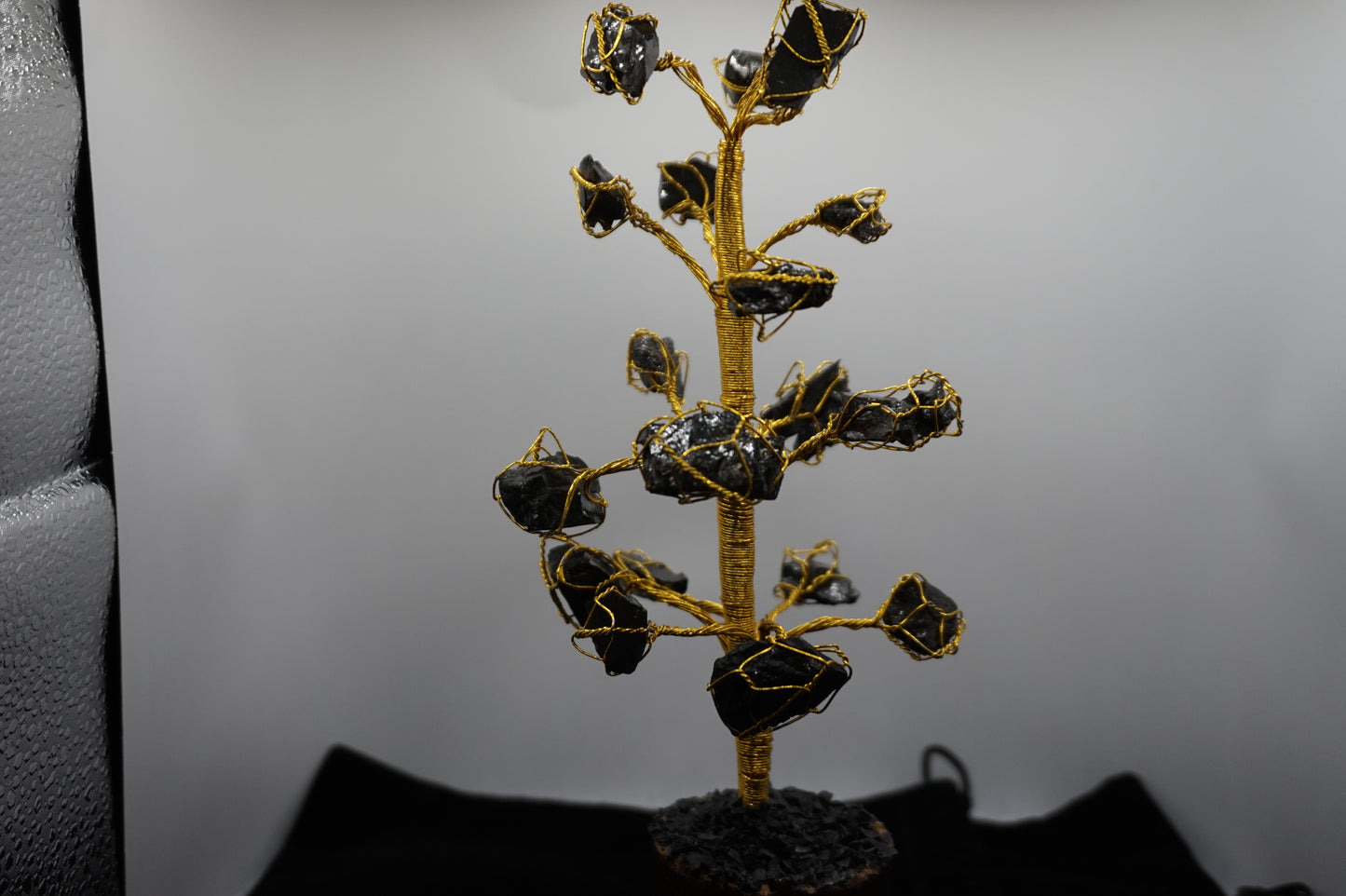 Shungite Stone Gold Tree