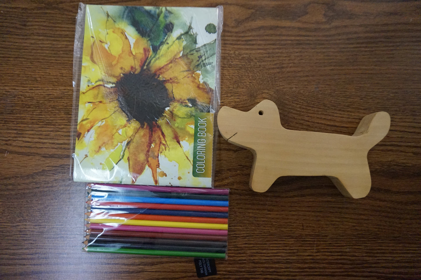 Colored Pencil Holder and Adult Coloring Book