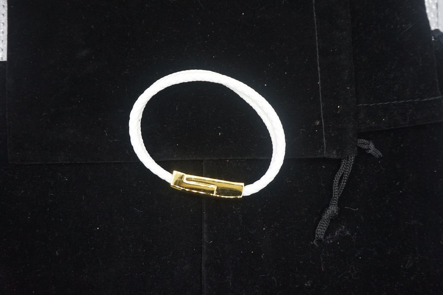 White Leather bracelet