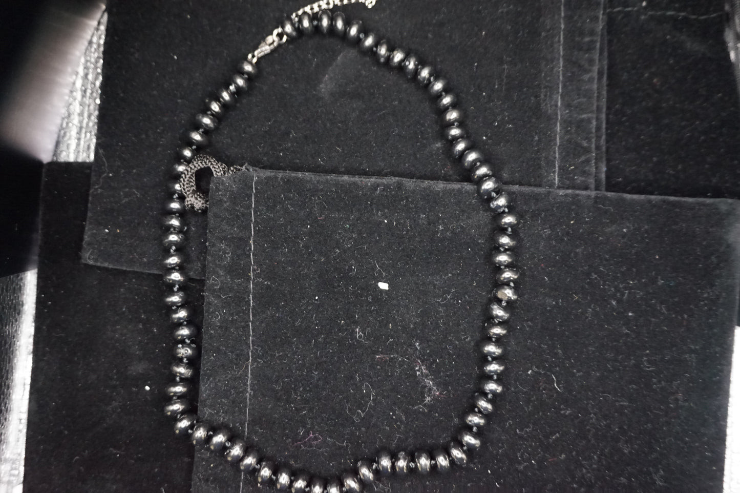 Rundelle Beaded Shungite 18in necklace