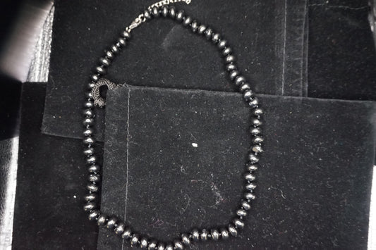 Rundelle Beaded Shungite 18in necklace