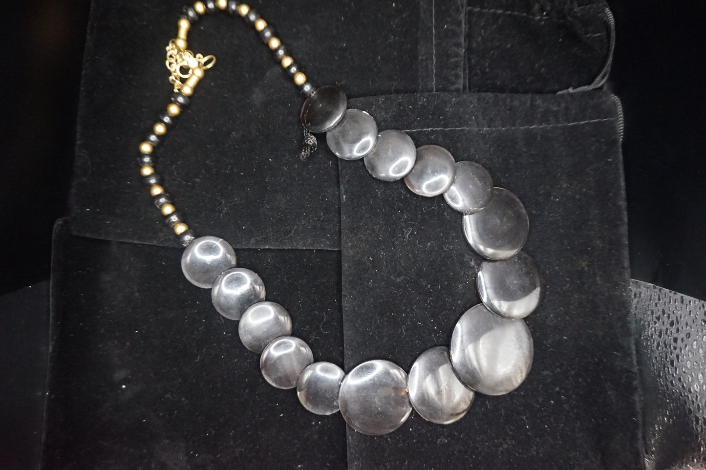 Natural Black Buffalo Horn 20in necklace