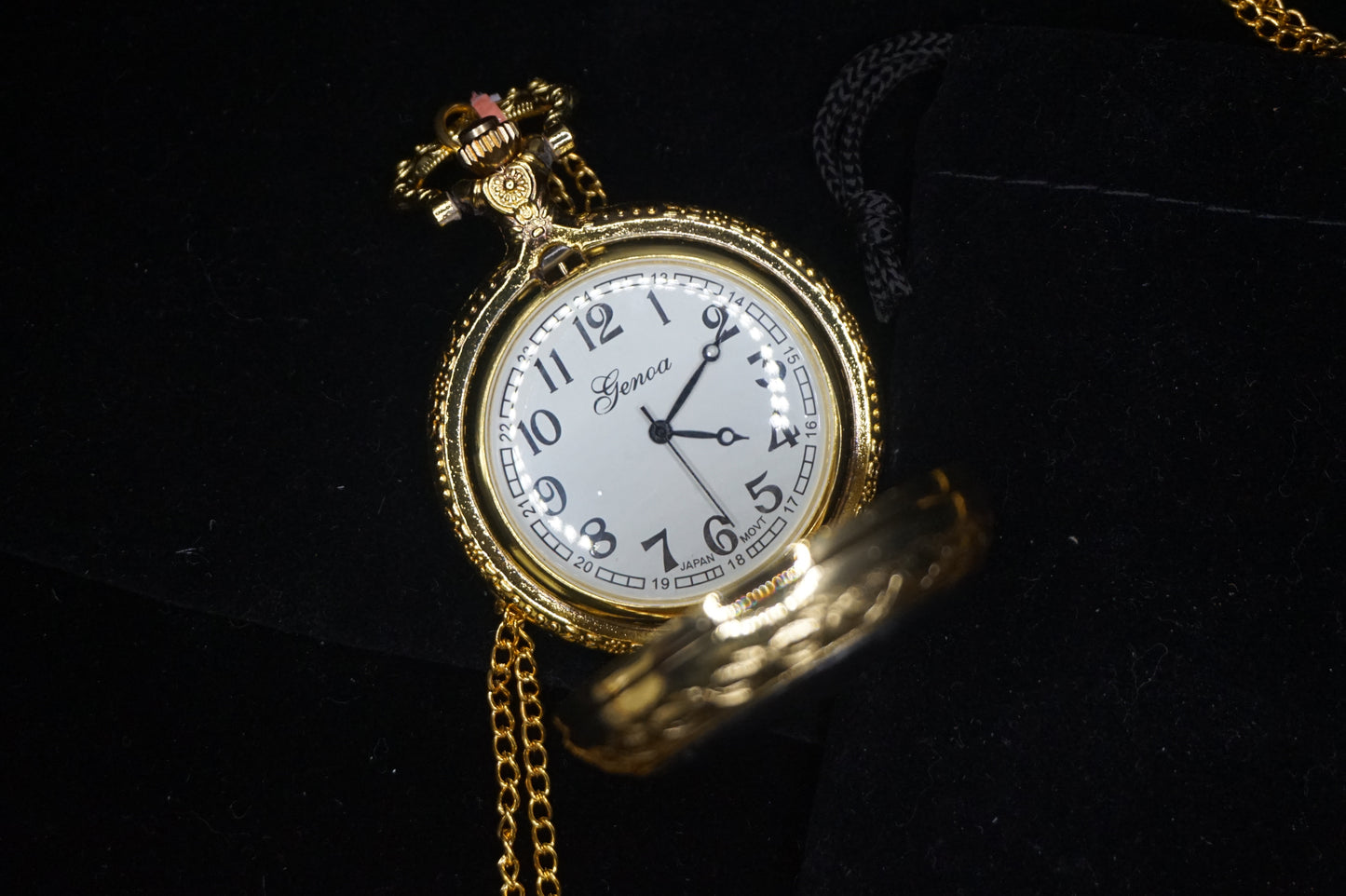 Shungite Pocket Watch With Copper Chain