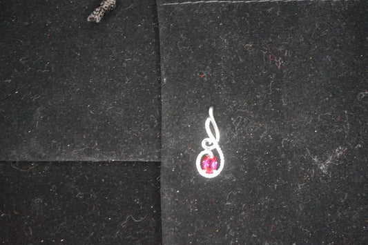 Lab Grown Ruby in silver