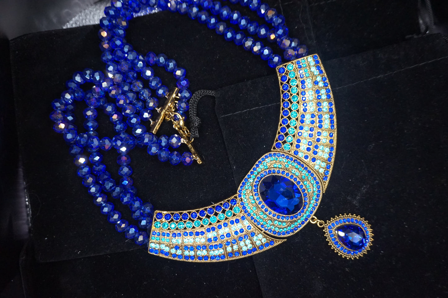 Beaded Peacock Necklace