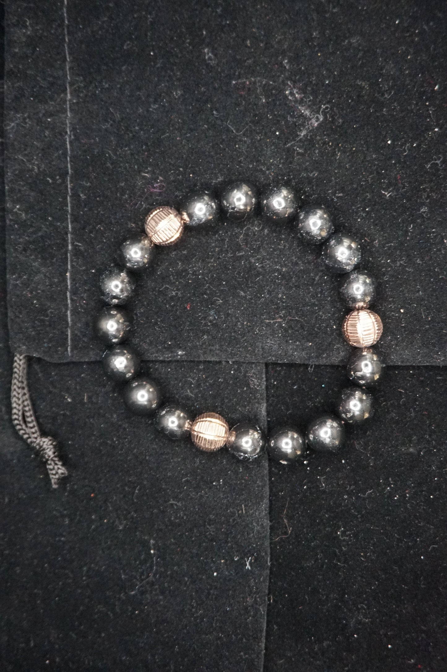 Shungite and Copper Stretch Bracelet