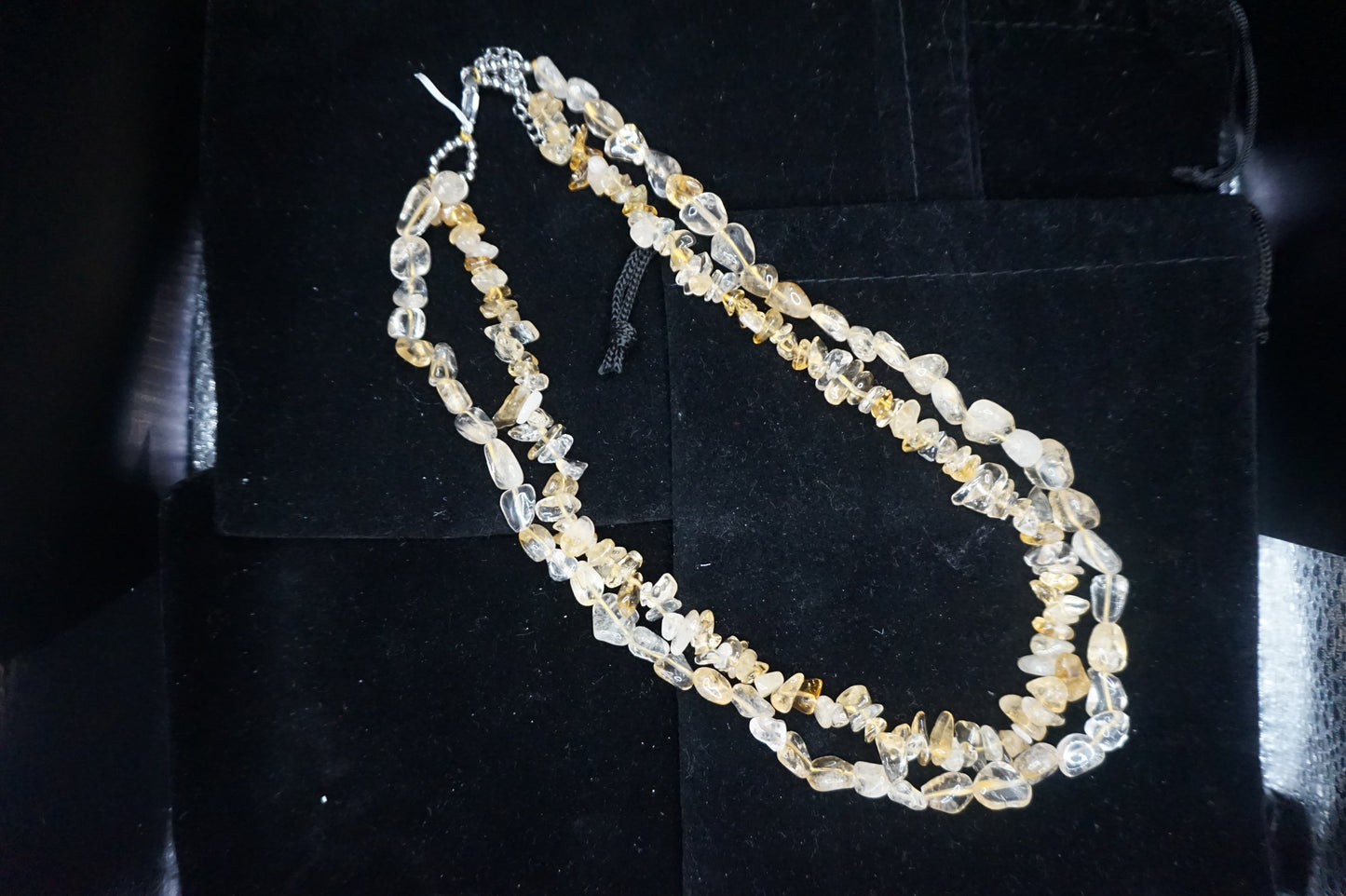 Two Strand Citrine Necklace 18in