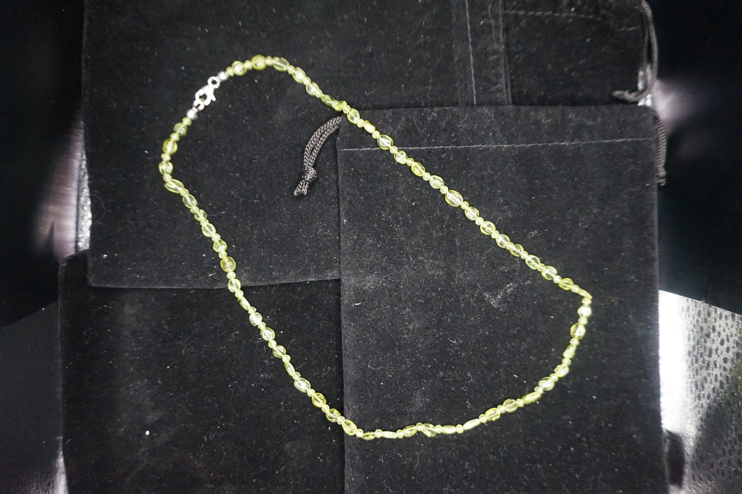 Peridot 18in Necklace and Bracelet set