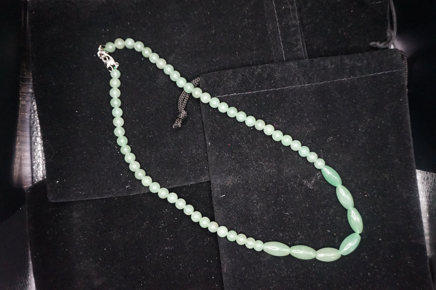 Green Aventurine Beaded Necklace 18in